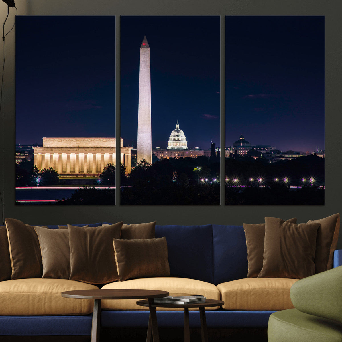 Washington White House Skyline Wall Art Canvas Print –