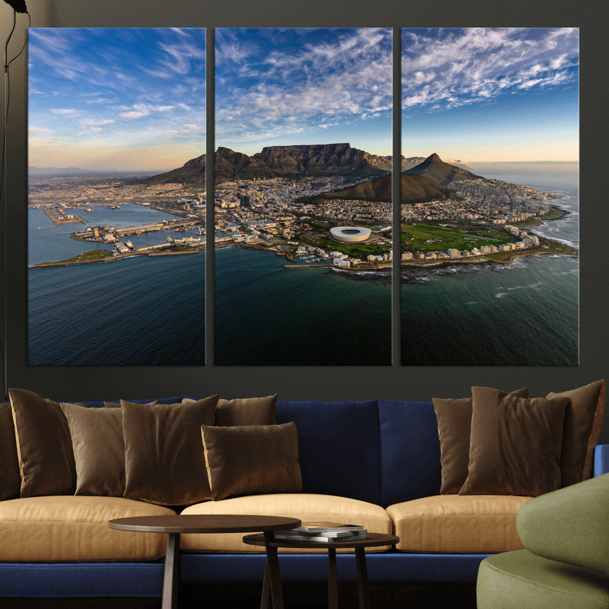 Cape Town Wall Art Canvas Print – Table Mountain Coastal