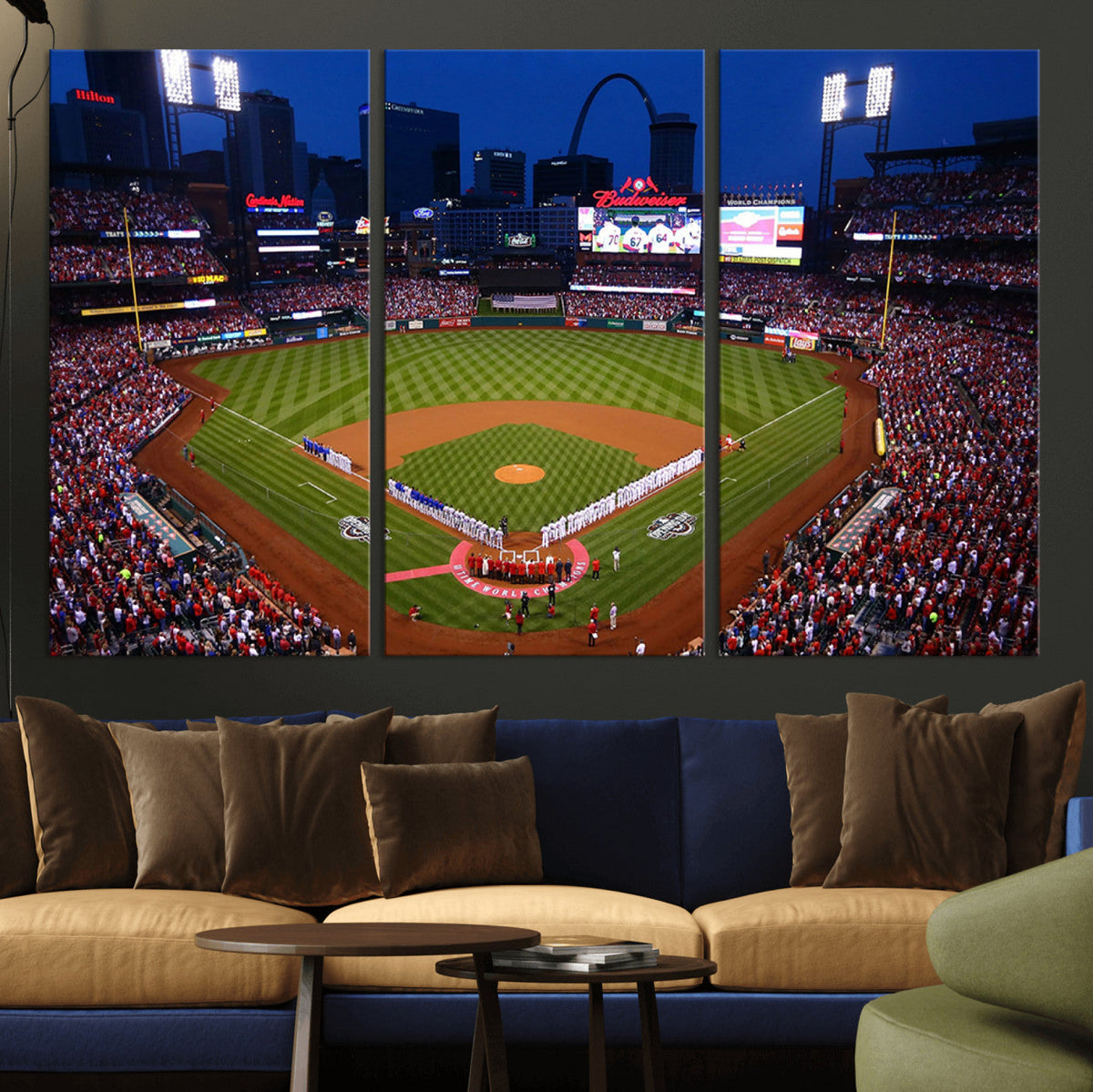 St. Louis Cardinals Baseball Team Print - Busch Stadium Wall