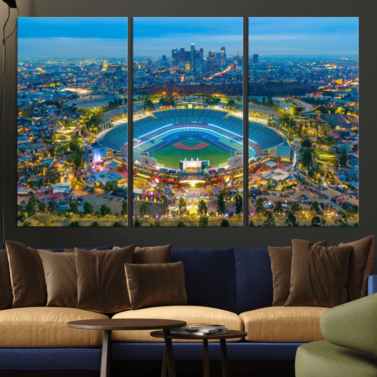 Los Angeles Dodgers Wall Art Canvas, Dodger Stadium Wall Art