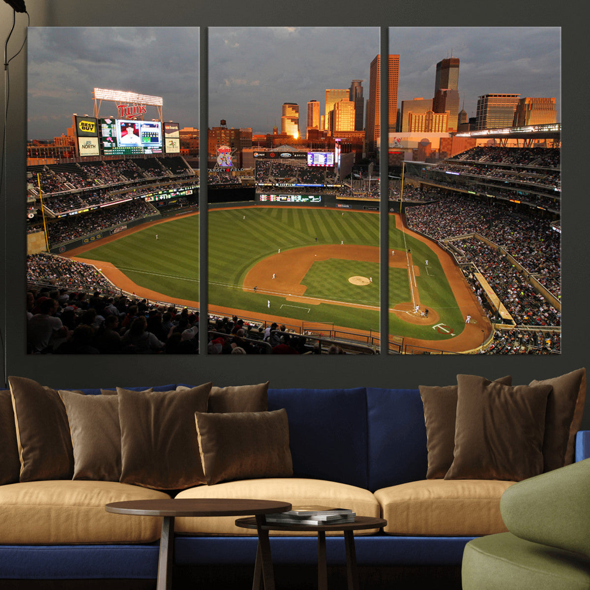 Minnesota Twins Baseball Team Print - Minneapolis Target