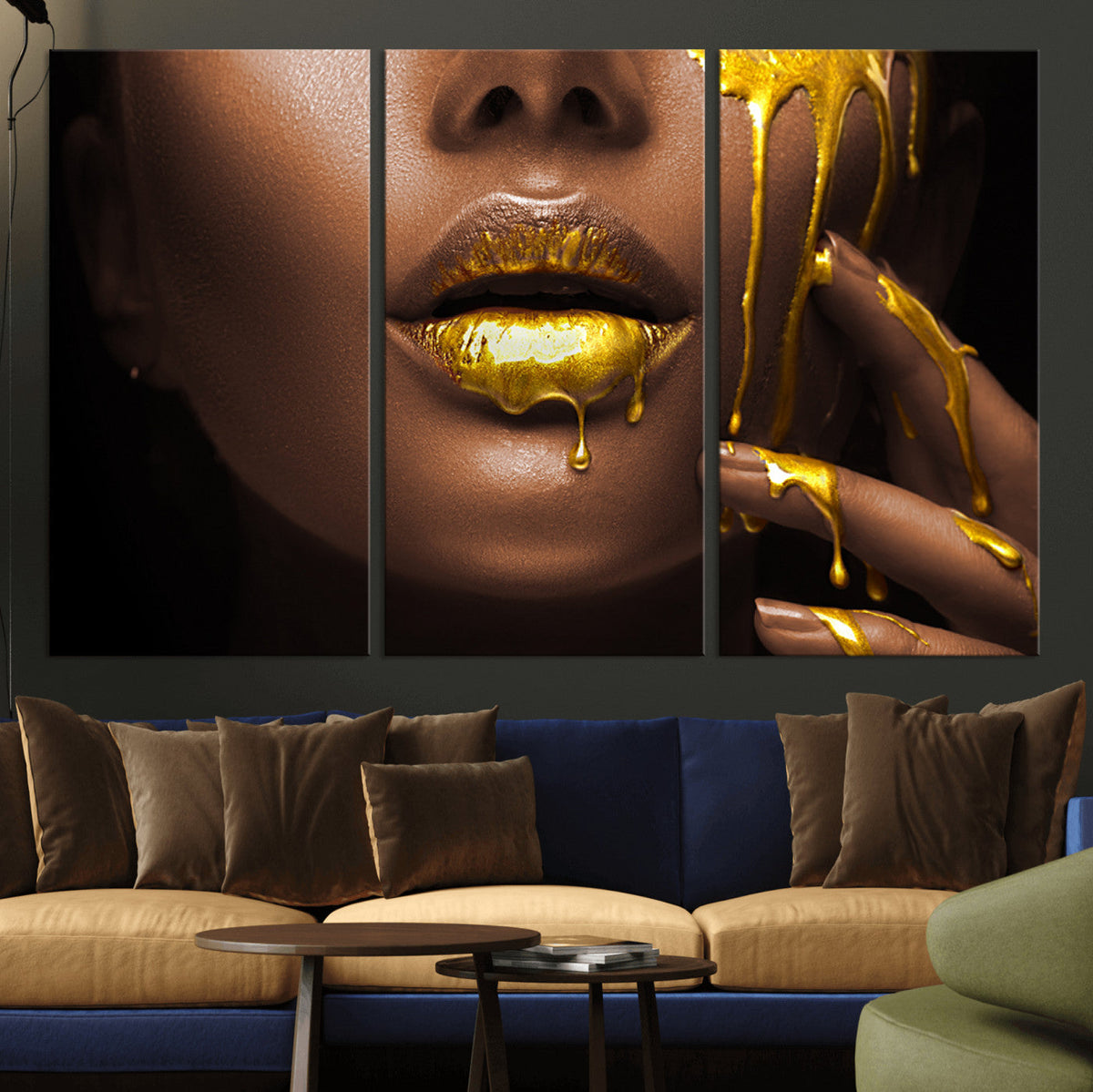 African American Art Black Woman Canvas Print, African Wall
