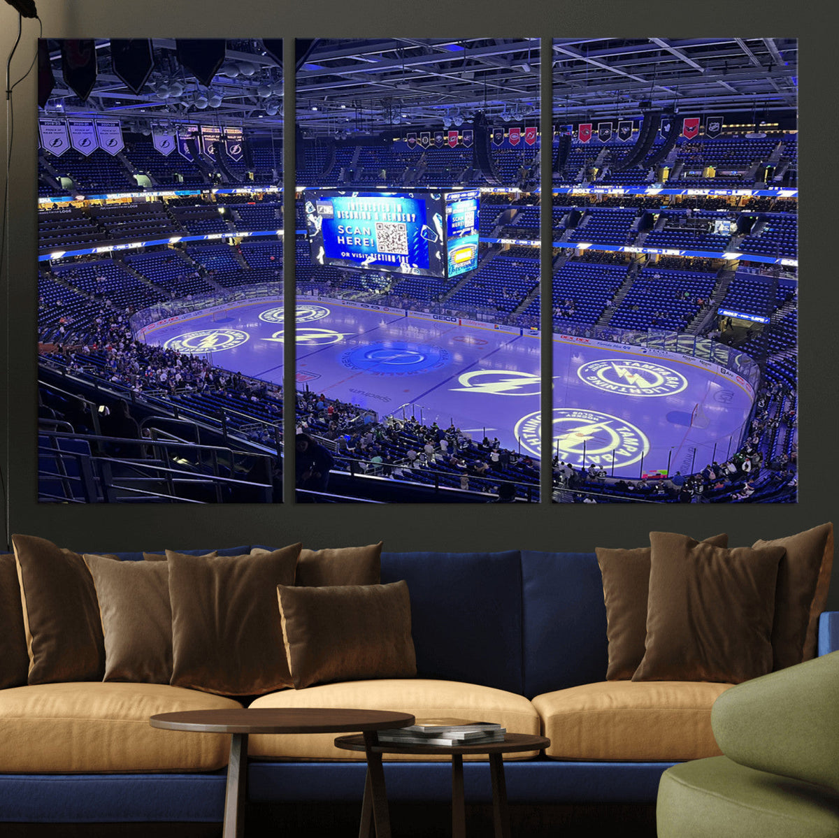 Amalie Arena Florida Wall Art Canvas Print - NHL Hockey