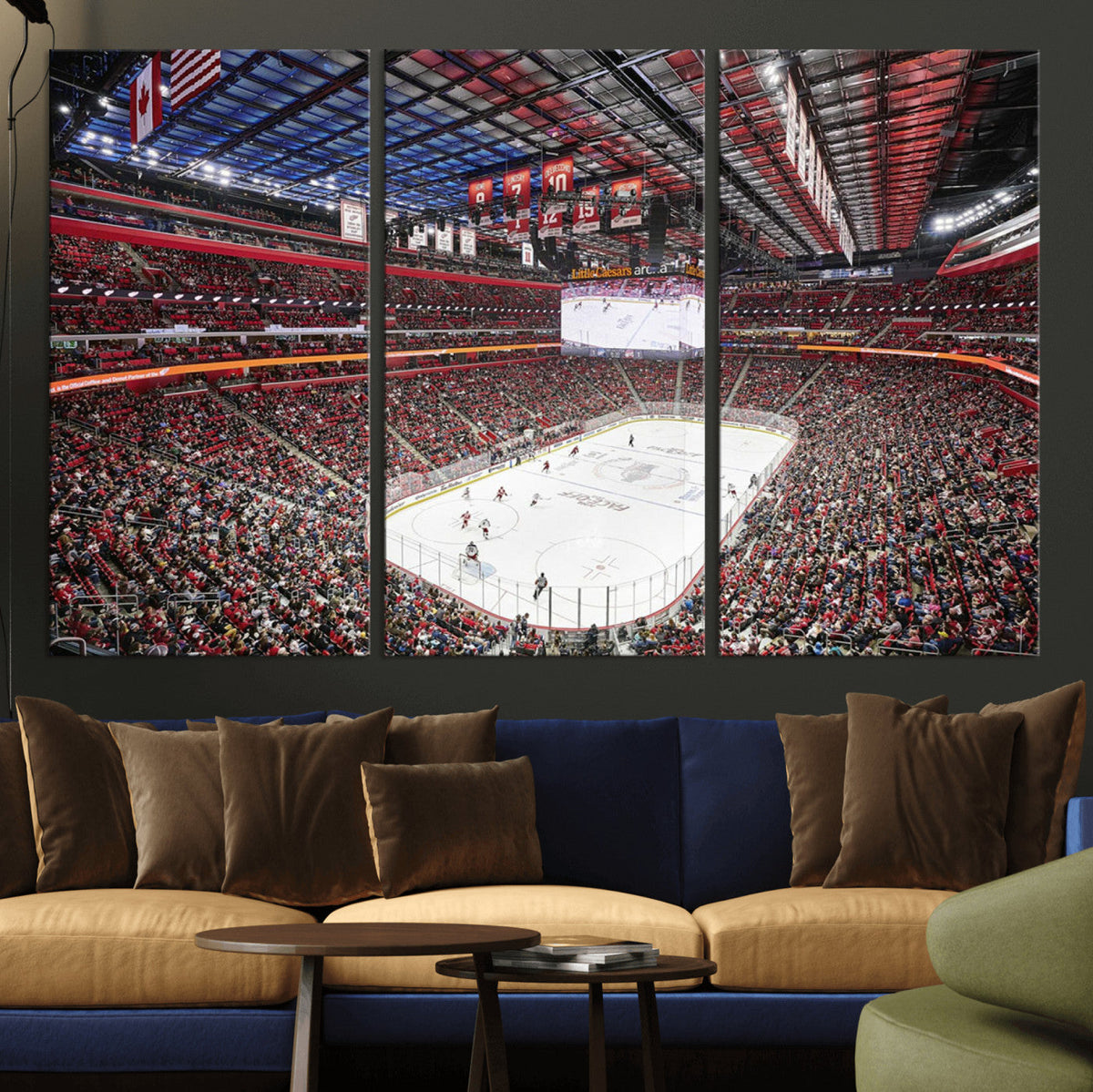 Barton Malow Little Caesars Arena Detroit Wall Art Canvas