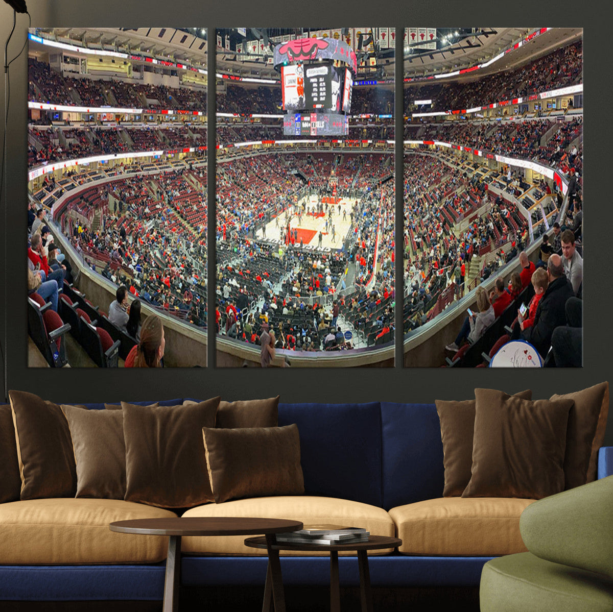 United Center Chicago Bulls Stadium Wall Art Canvas Print