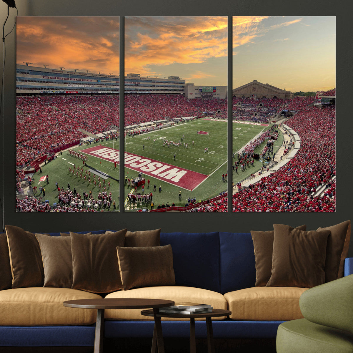 Camp Randall Stadium Wisconsin Badgers Large Wall Art Canvas