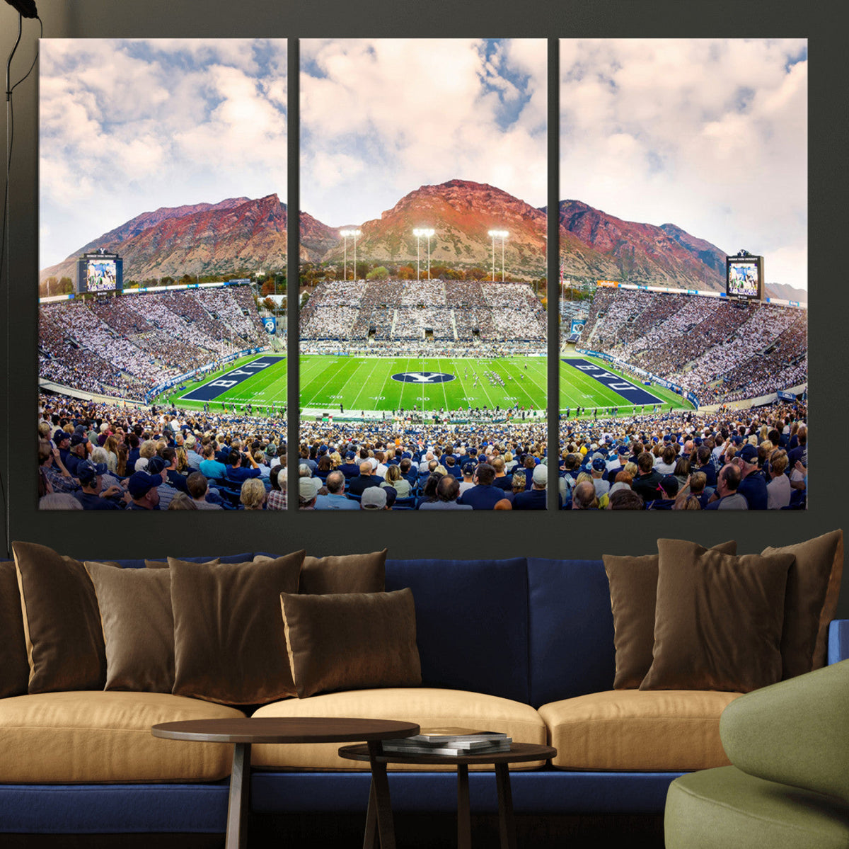 Brigham Young University Cougars Football Team Print - Provo
