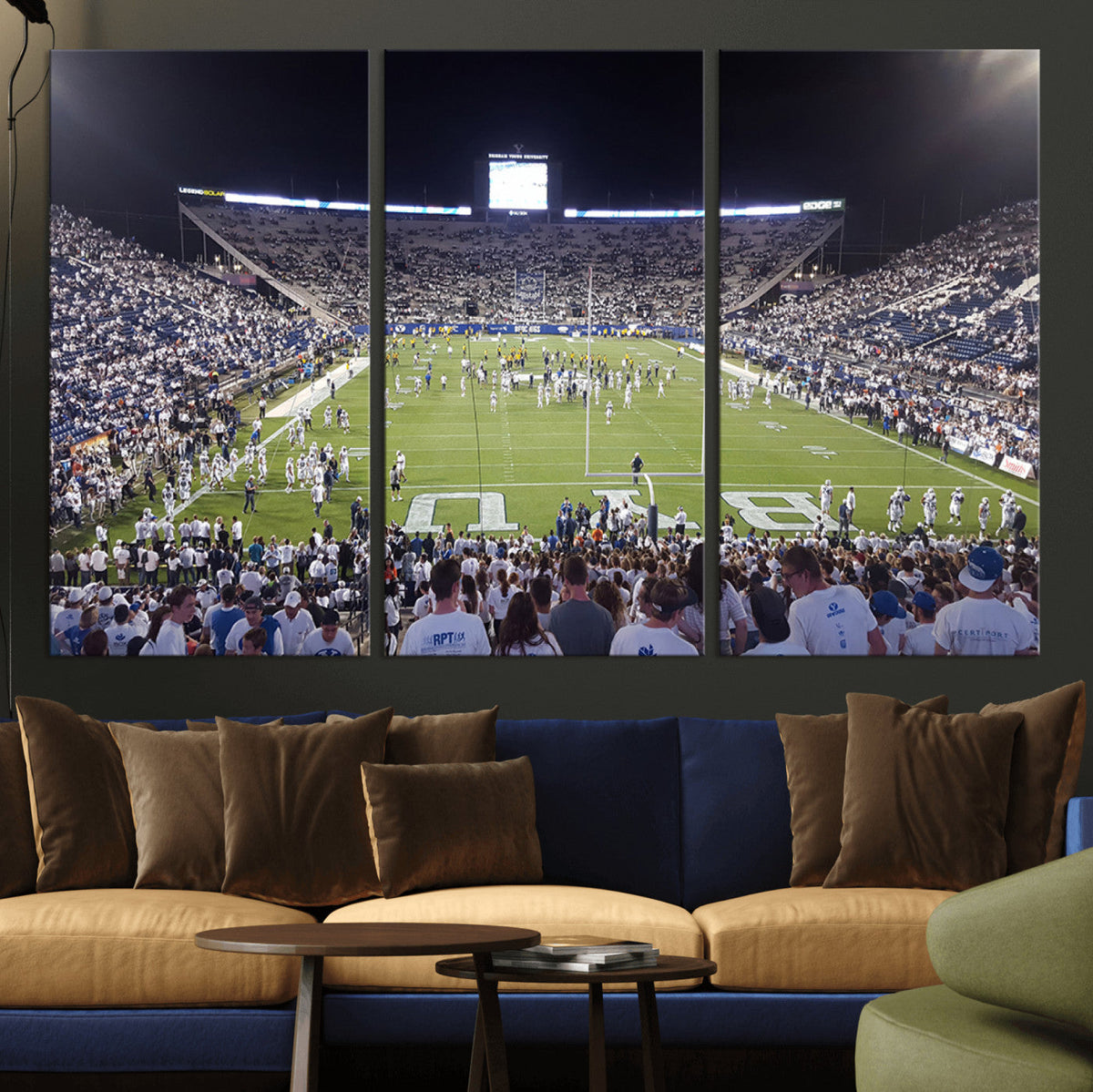 Brigham Young University Cougars Football Print Canvas -