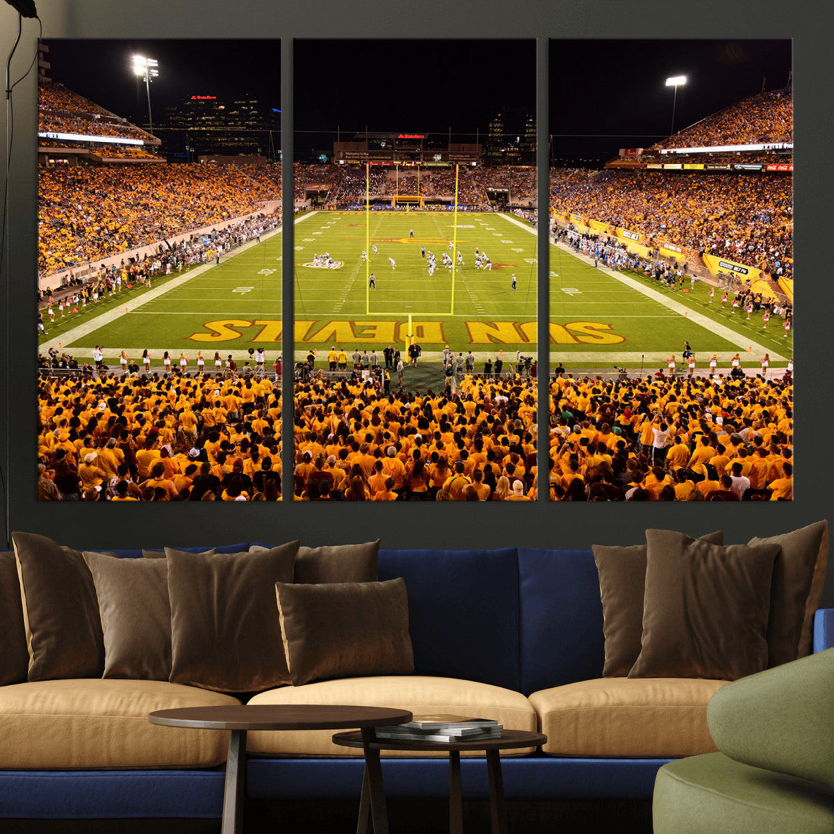 ASU Sun Devils Football Team Print - Phoenix Mountain