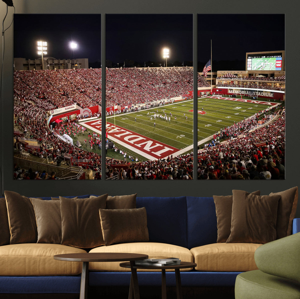 Indiana University Hoosiers Football Team Print Canvas -
