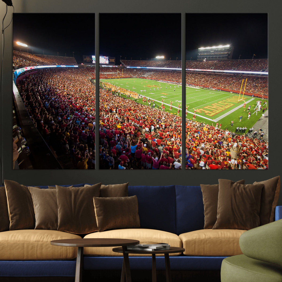 Iowa State University Cyclones Canvas Print, Football Team