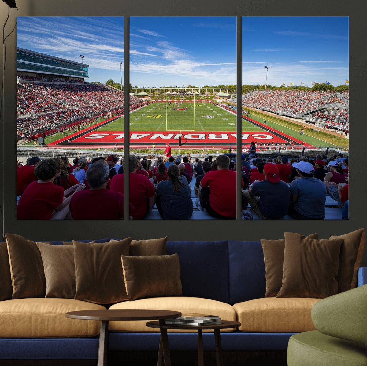 Ball State Cardinals Football Team Print - Muncie Scheumann