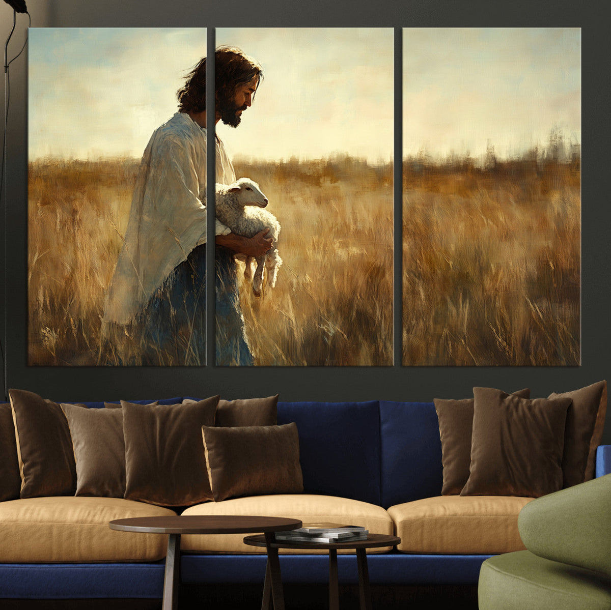 Jesus the Good Shepherd Wall Art Canvas Print -