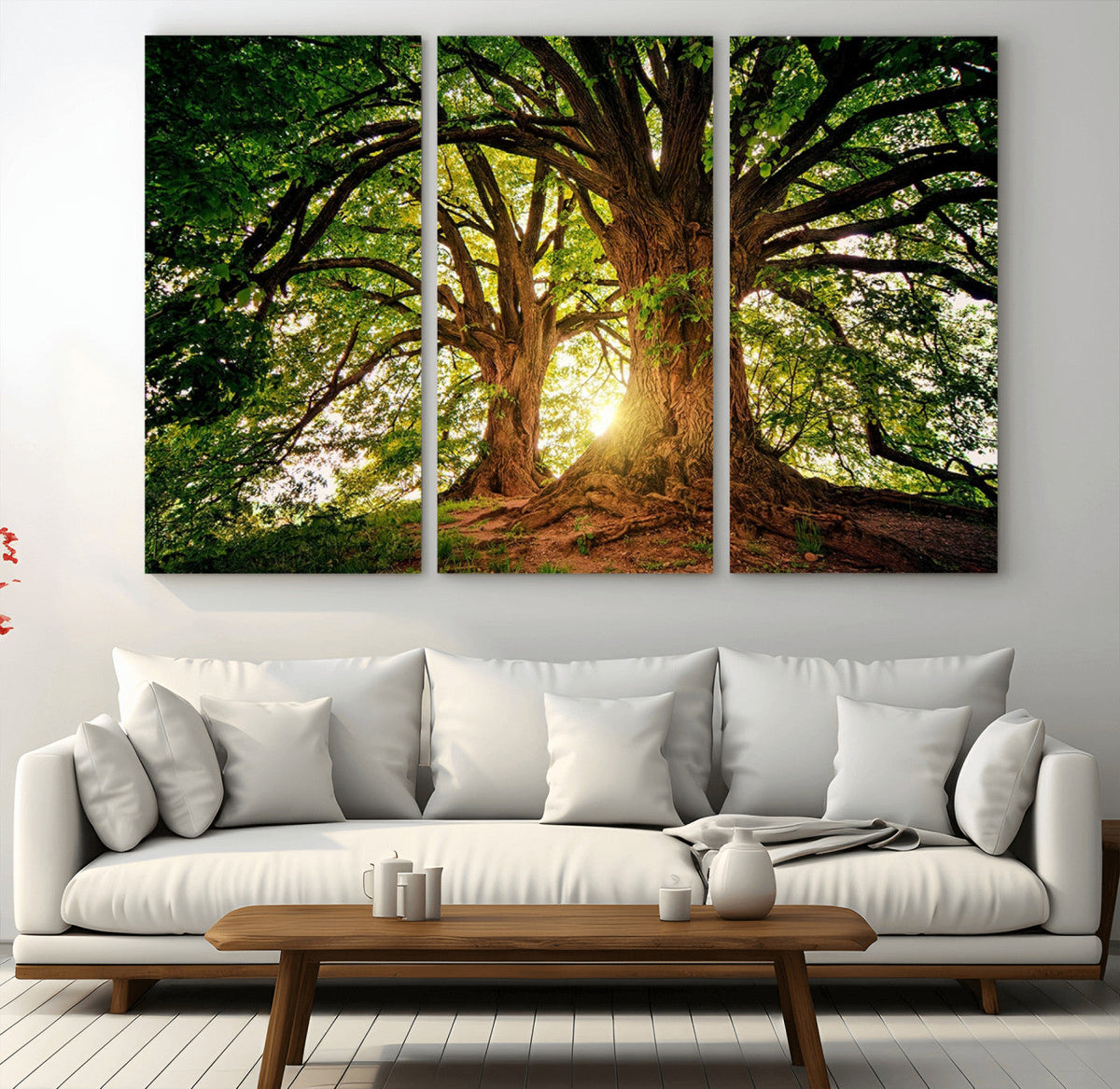Majestic Ancient Tree Wall Art, NatureCanvas Print, Woodland