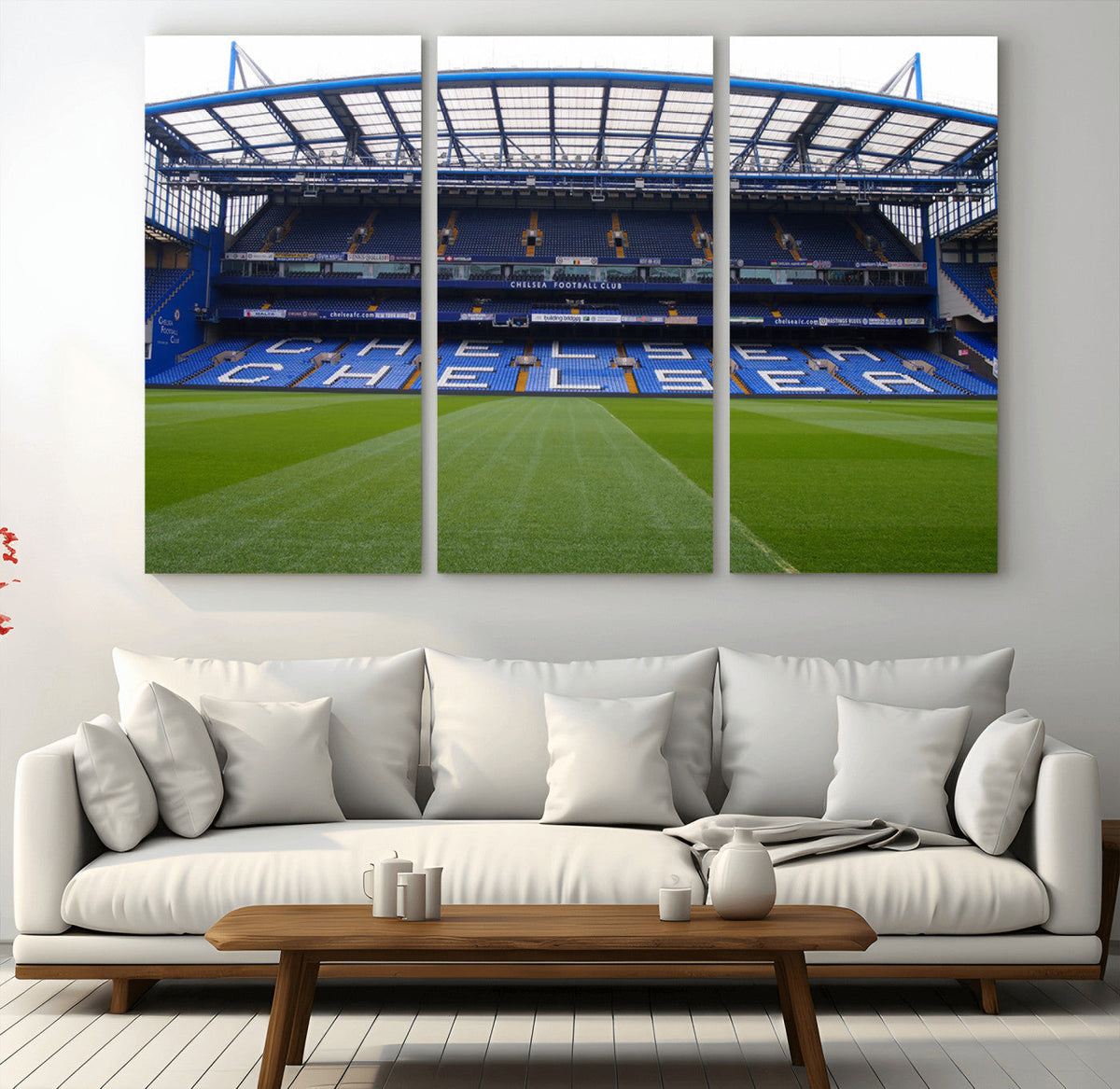 Chelsea FC Soccer Team Print - Stamford Bridge Stadium Wall