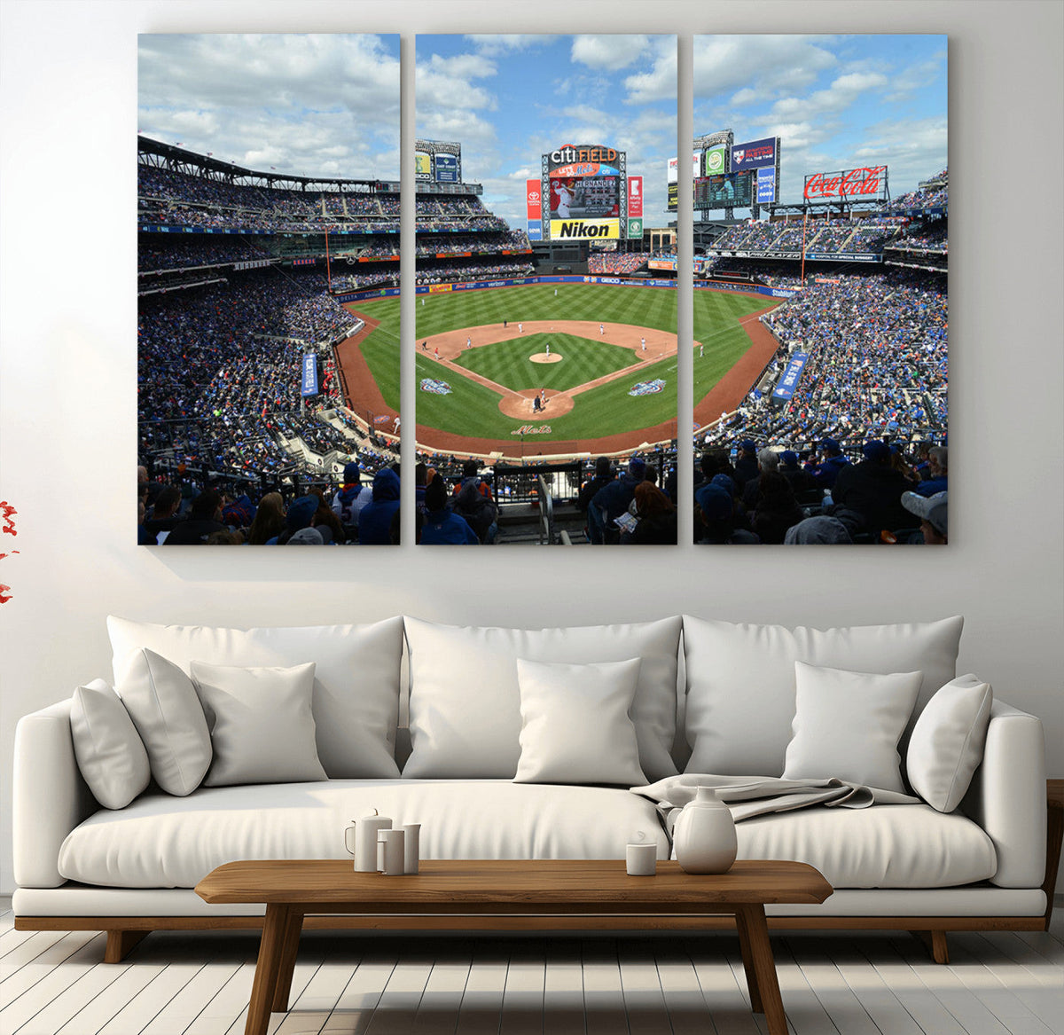New York Mets Baseball Team Print - Citi Field Stadium Wall