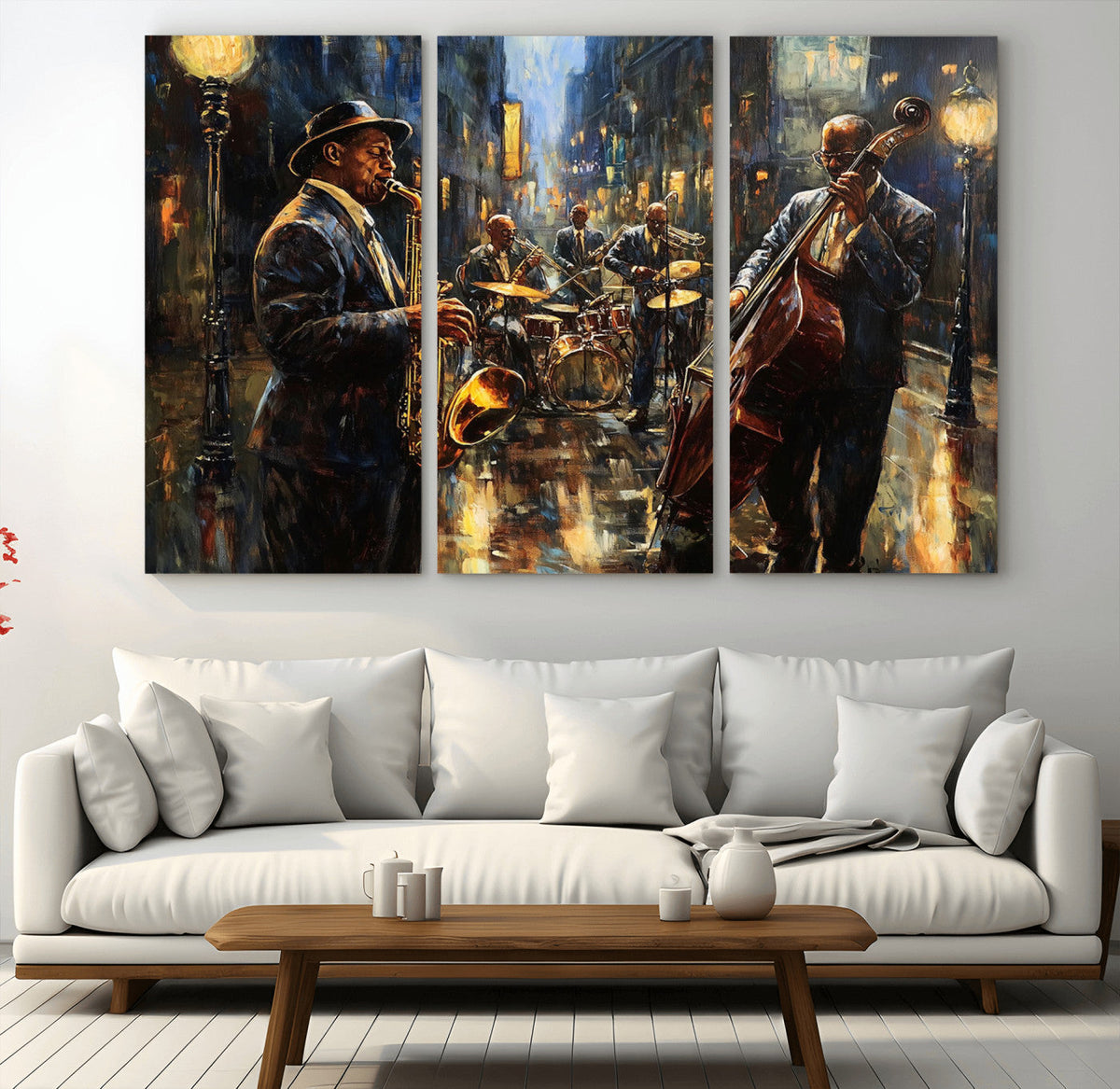 Jazz Canvas Wall Art Print – Abstract African American Music
