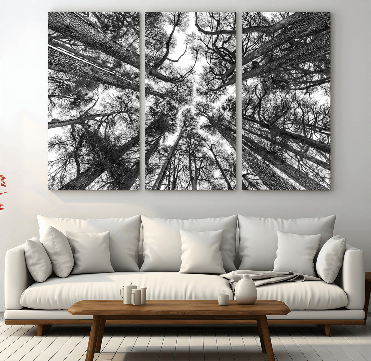 Trees Contemporary Art Canvas Print