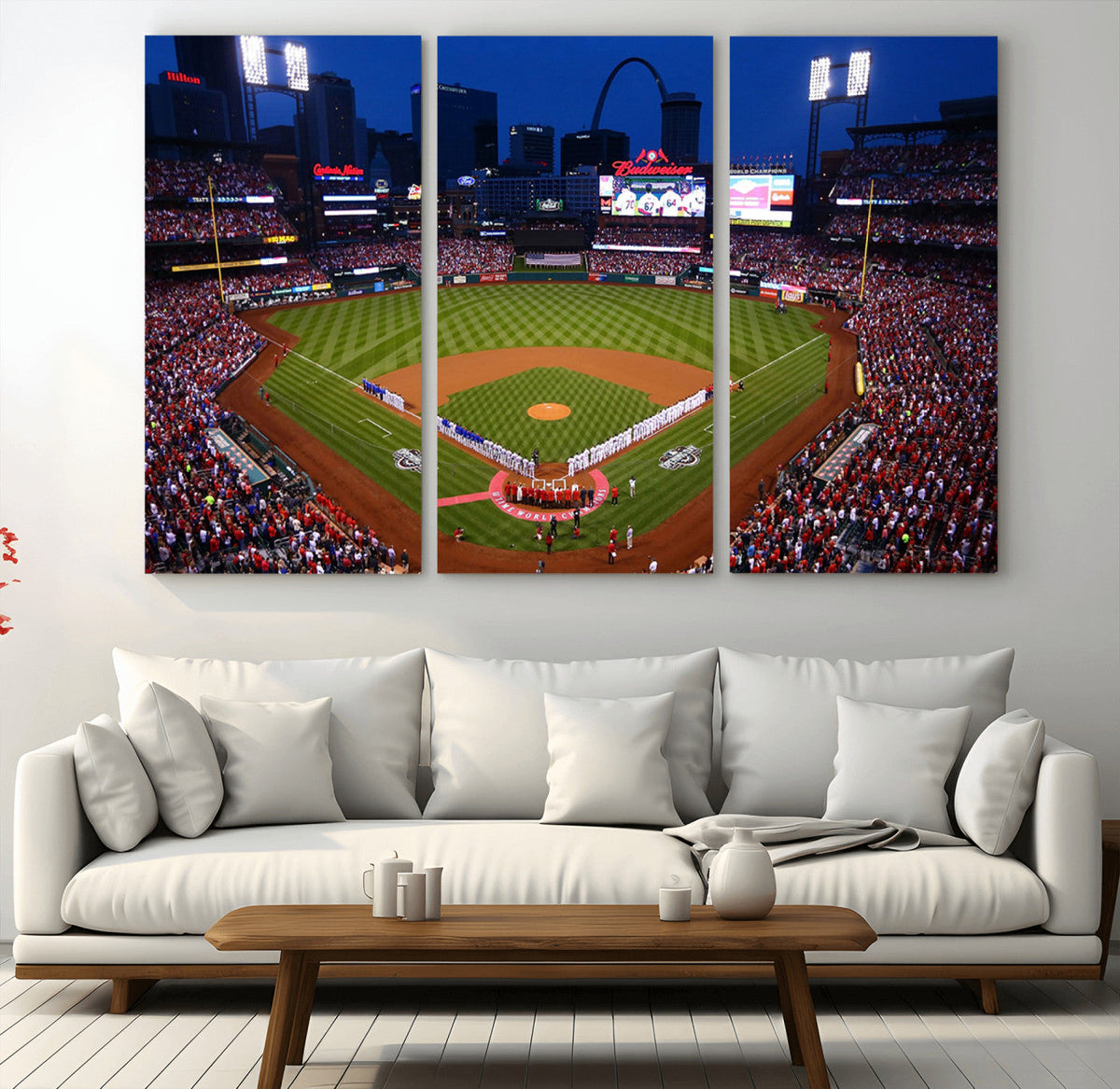 St. Louis Cardinals Baseball Team Print - Busch Stadium Wall