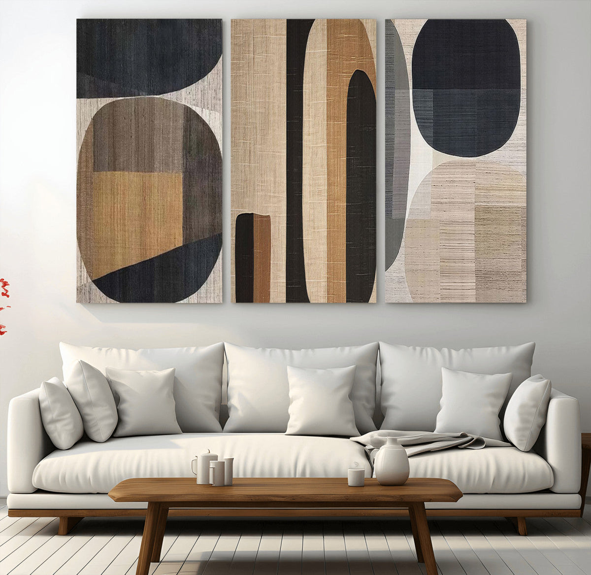 Wabi Sabi Canvas Print - Geometric Abstract Wall Art Canvas