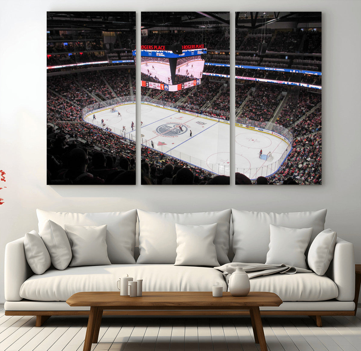 Rogers Place Edmonton Oilers Ice Hockey Stadium Wall Art,