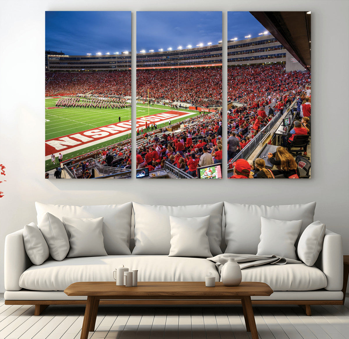Wisconsin Badgers Football Team Print - Madison Camp Randall