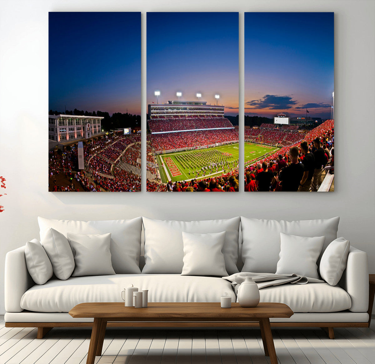 Wolfpack Football Team Wall Art Print - Raleigh
