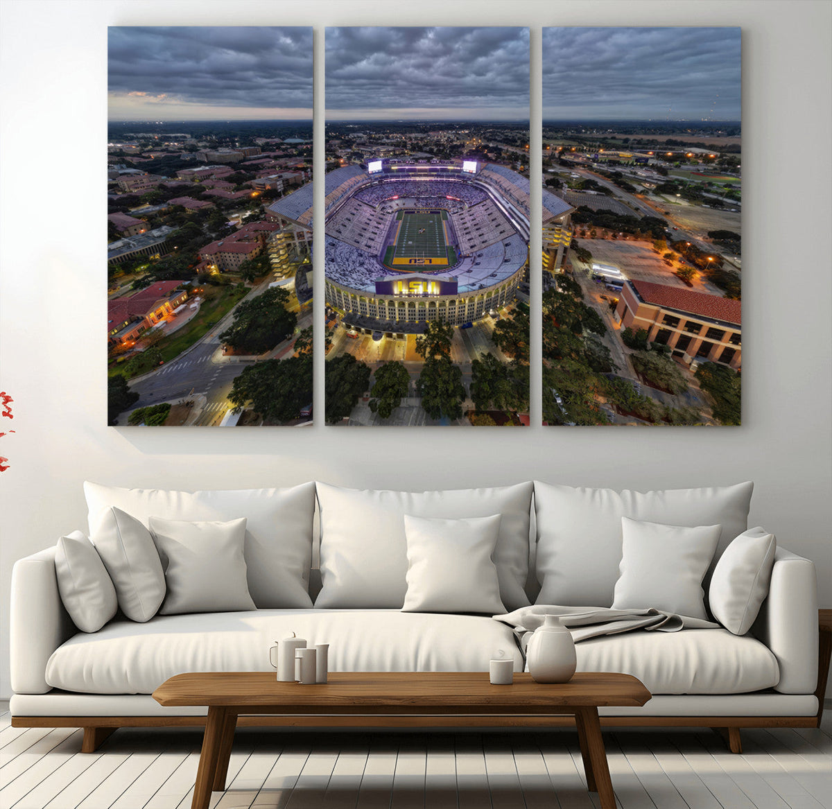 The Louisiana State University Tigers Football Team Print -