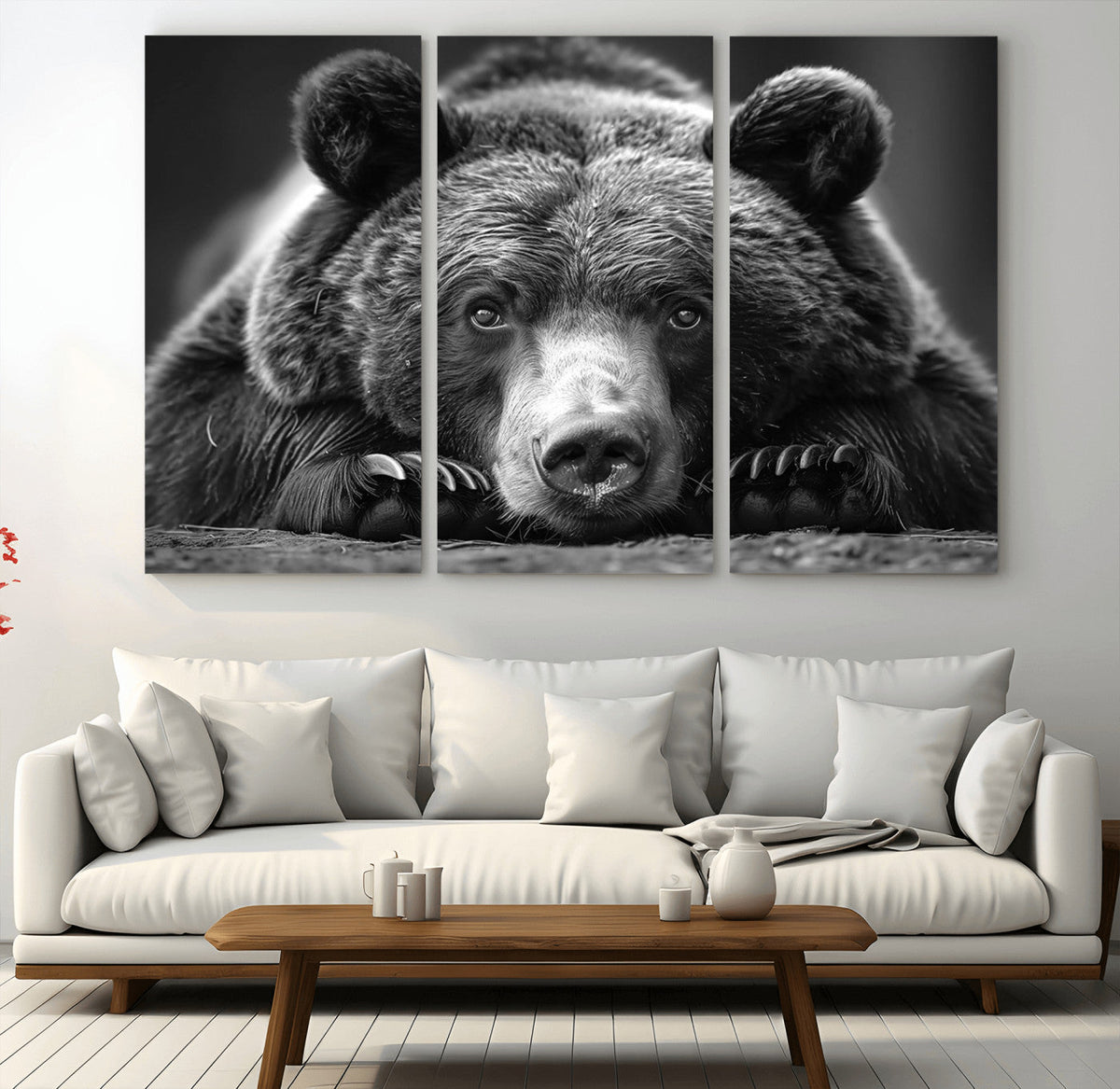 Resting Grizzly 399 Bear Canvas Print | Ready to Hang Wall