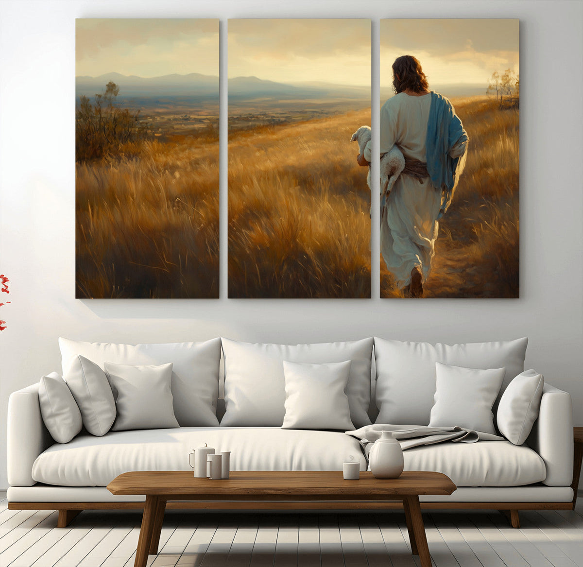 Jesus the Good Shepherd Wall Art Canvas Print -