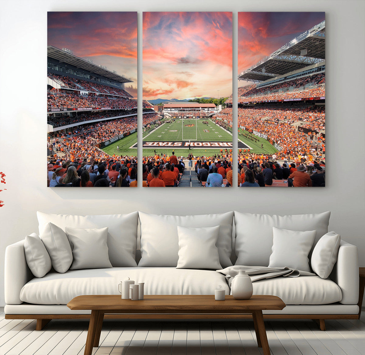 Oregon State Beavers Football Team Print - Corvallis Reser