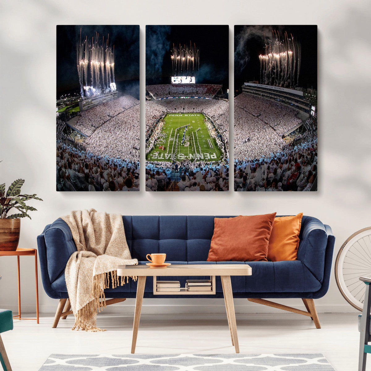 Penn Stadium Football Wall Art Canvas Print, Pennsylvania