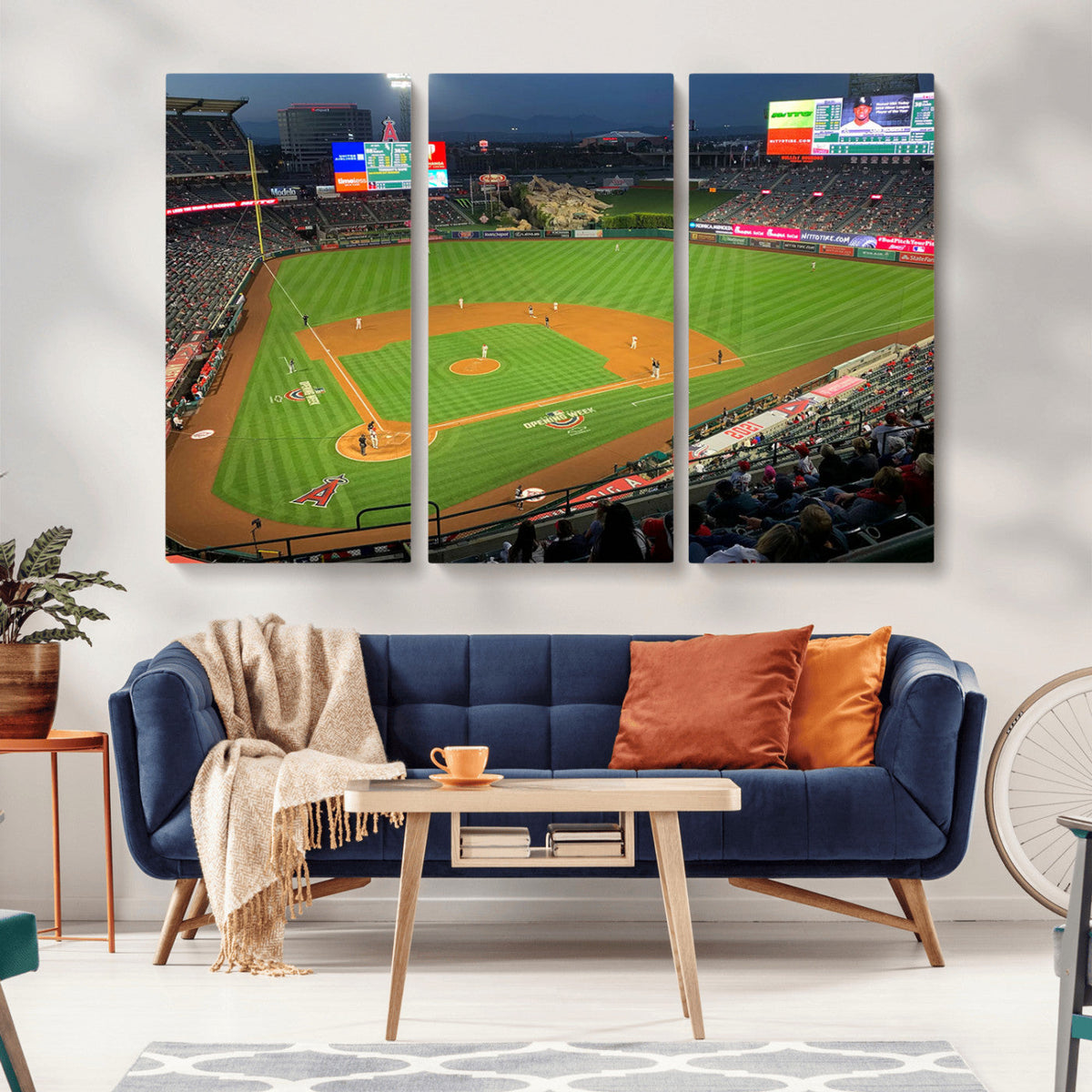 Angel Stadium Aerial Canvas Print – Los Angeles Angels