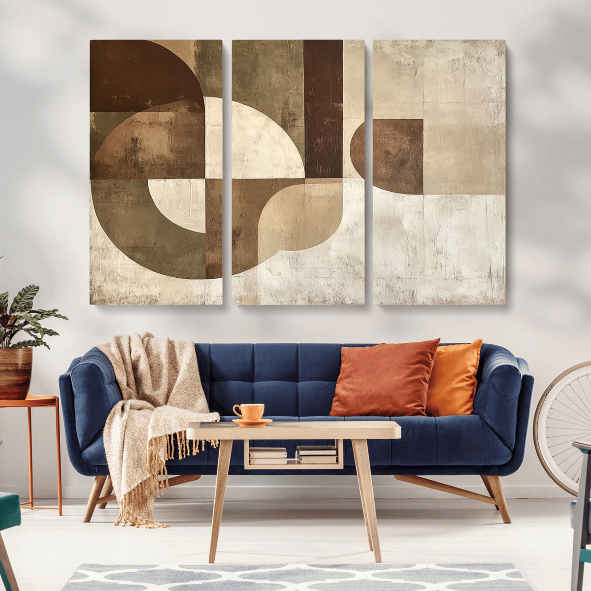 Wabi Sabi Geometric Wall Art | Abstract Modern Minimalist