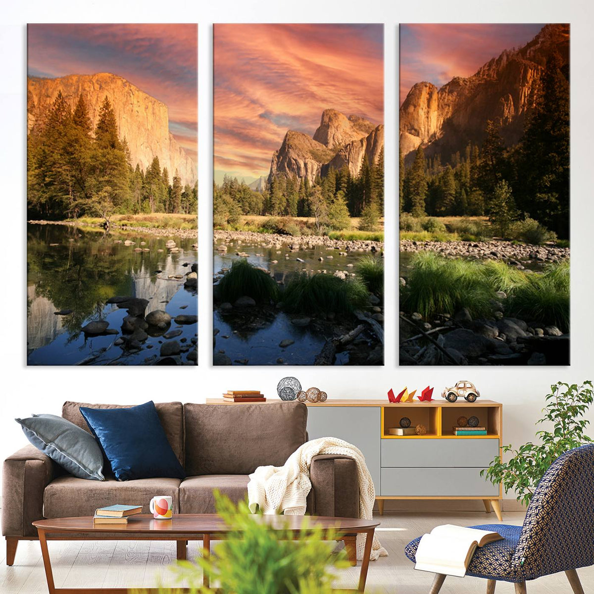 Yosemite Valley Wall Art Canvas Print – El Capitan Sunset