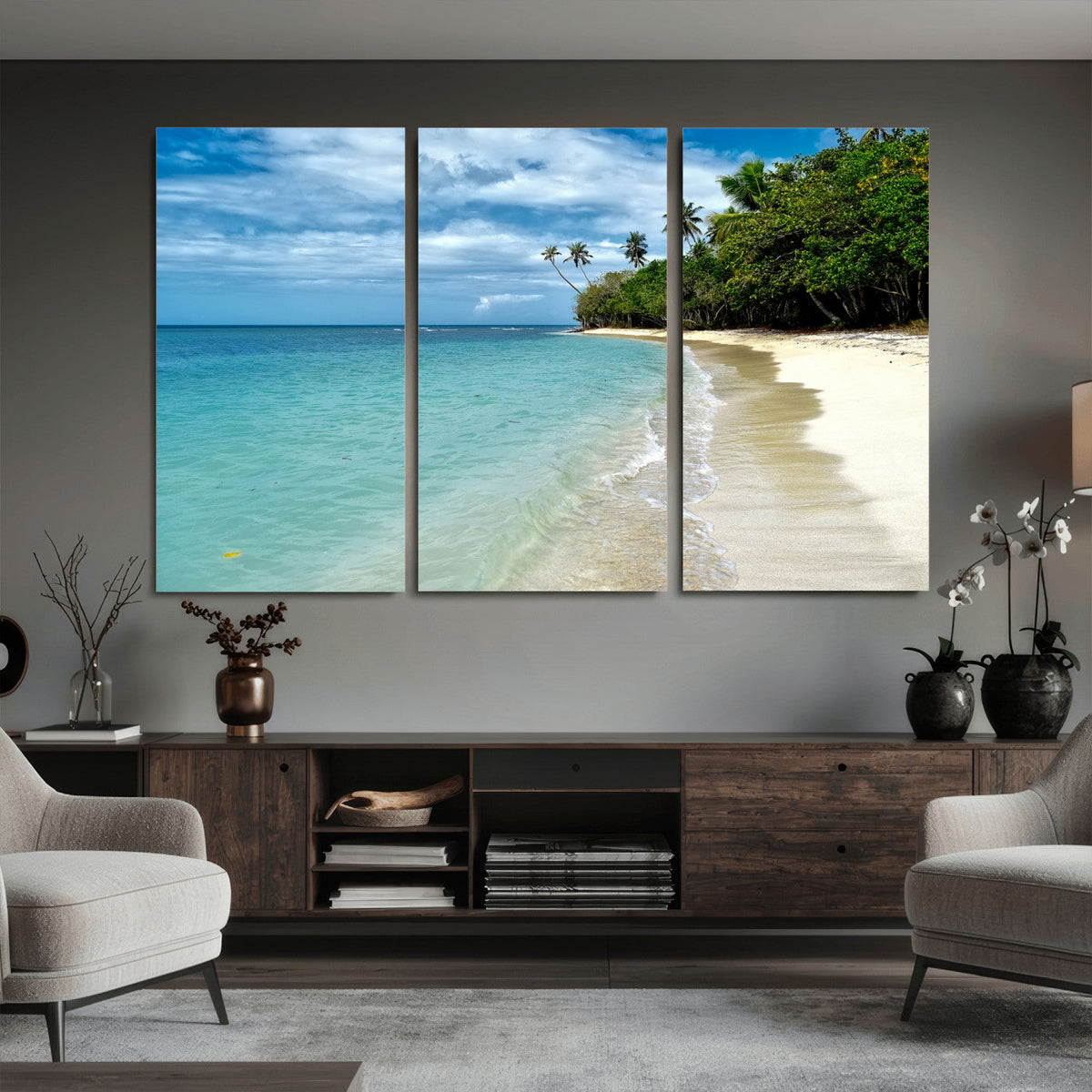 Puerto Rico Beach Paradise Wall Art – Tropical Coastal Print