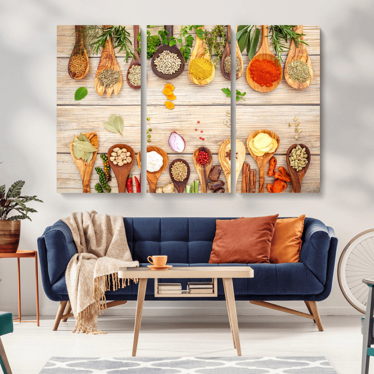 Kitchen Spice on the Table Wall Art, Kitchen Spice Wall Art