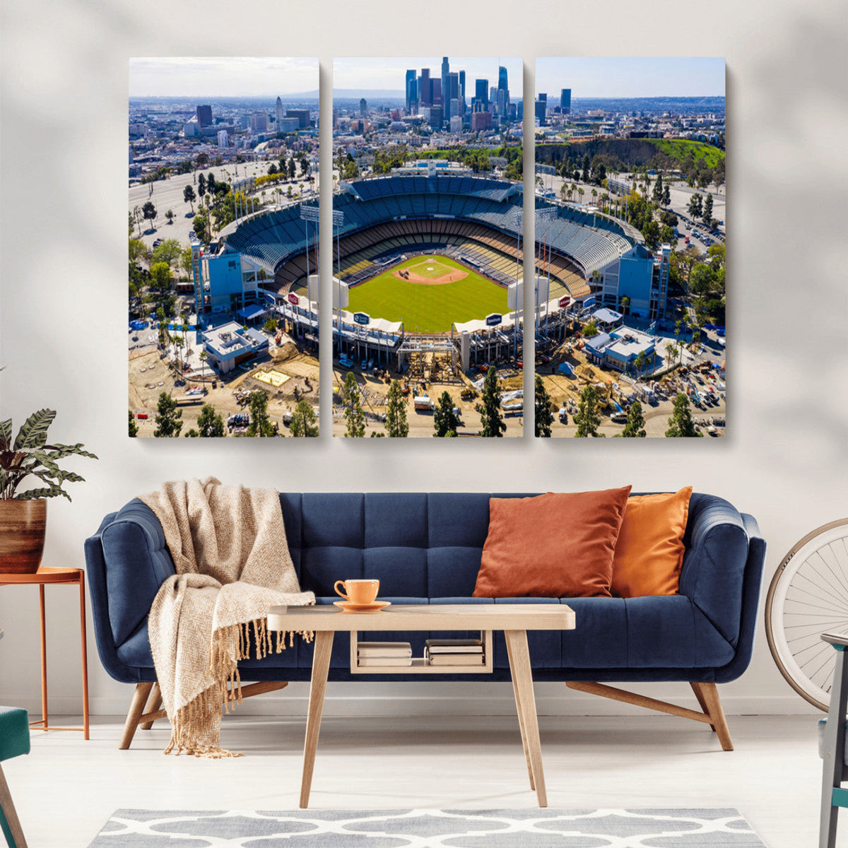 Los Angeles Dodgers Dodger Stadium Wall Art Canvas Print -