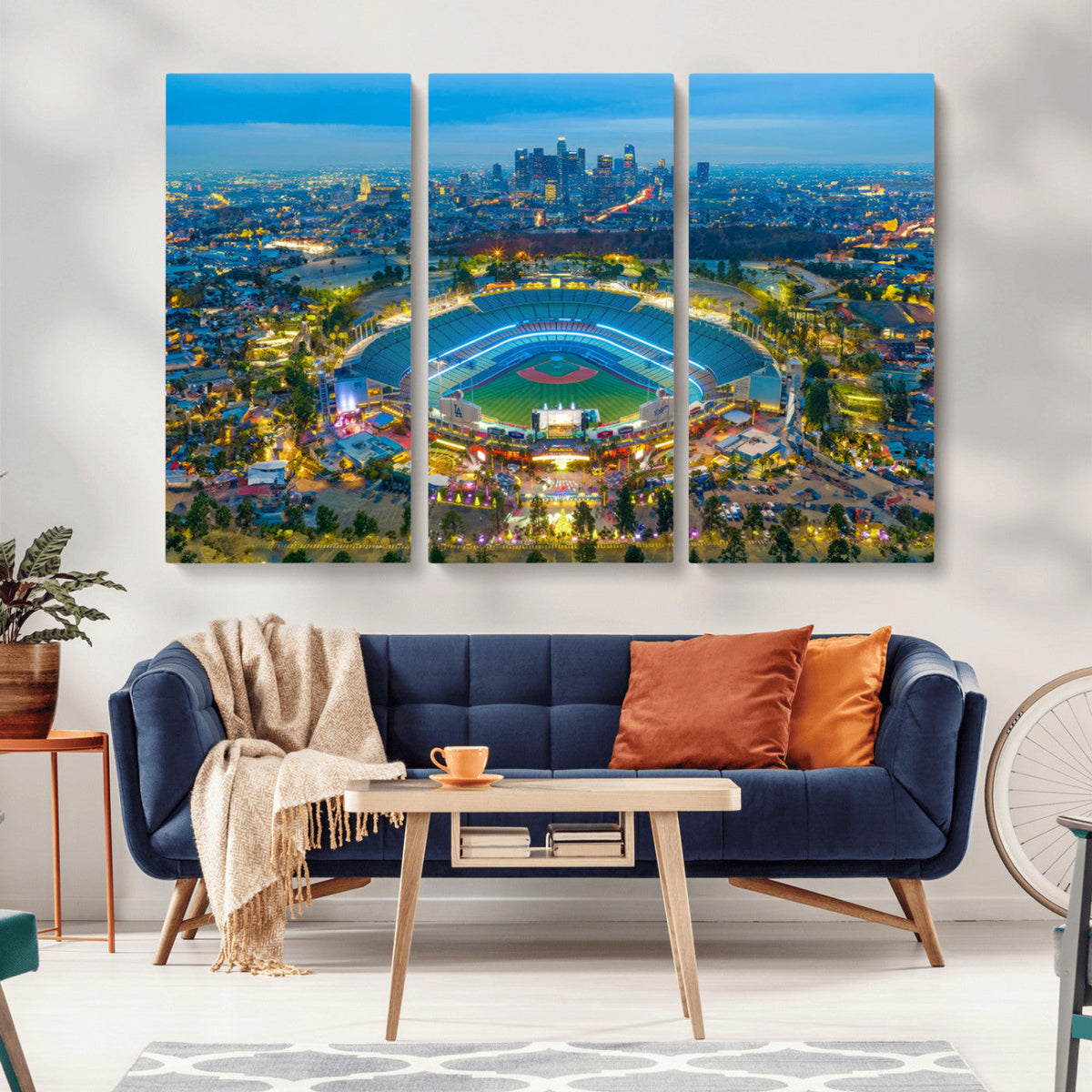 Los Angeles Dodgers Wall Art Canvas, Dodger Stadium Wall Art