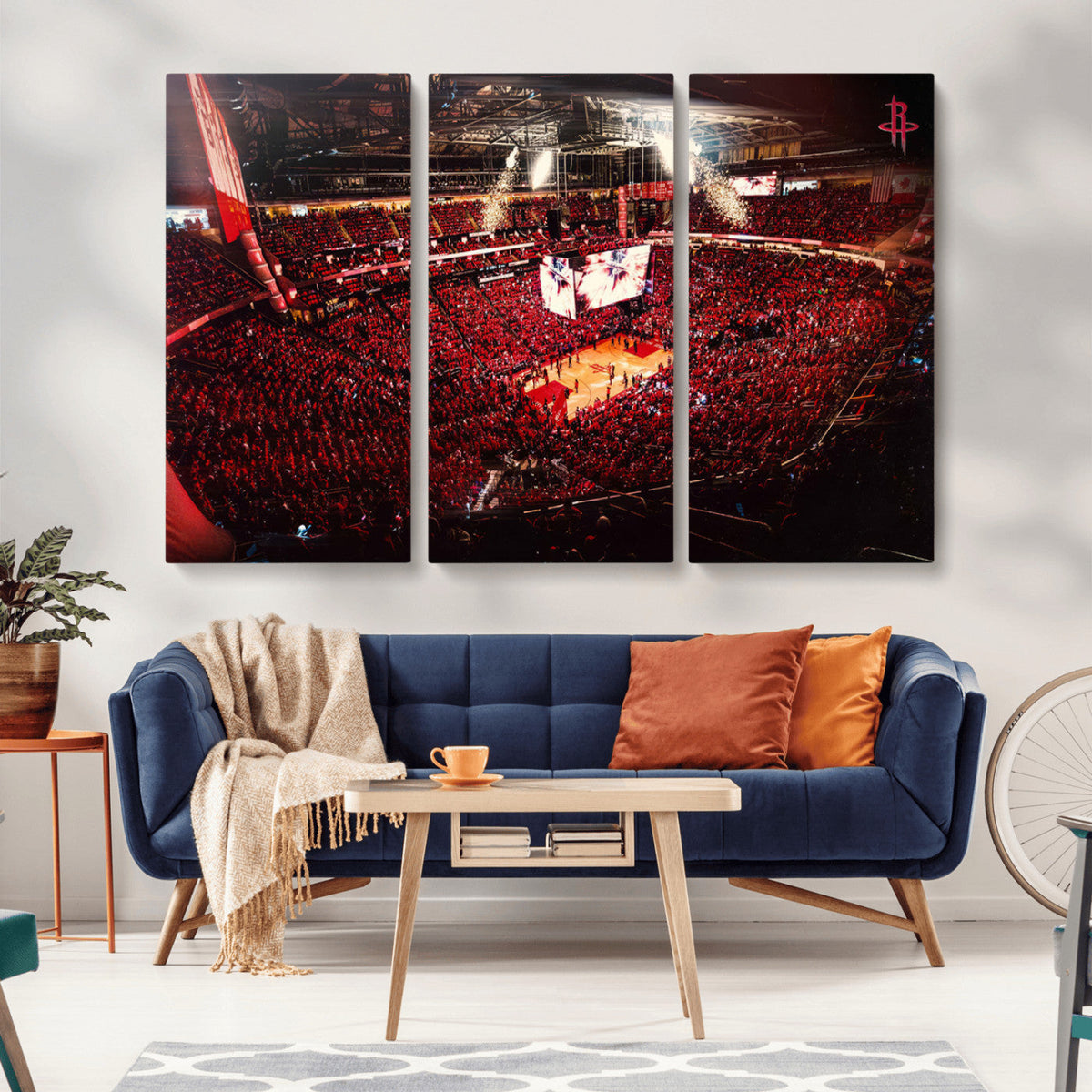 Houston Rockets Basketball Team Print Canvas- Houston Toyota