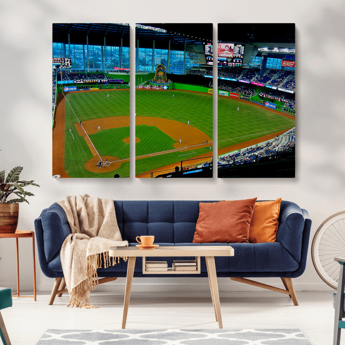 Miami Marlins Baseball Team Print - Miami LoanDepot Park