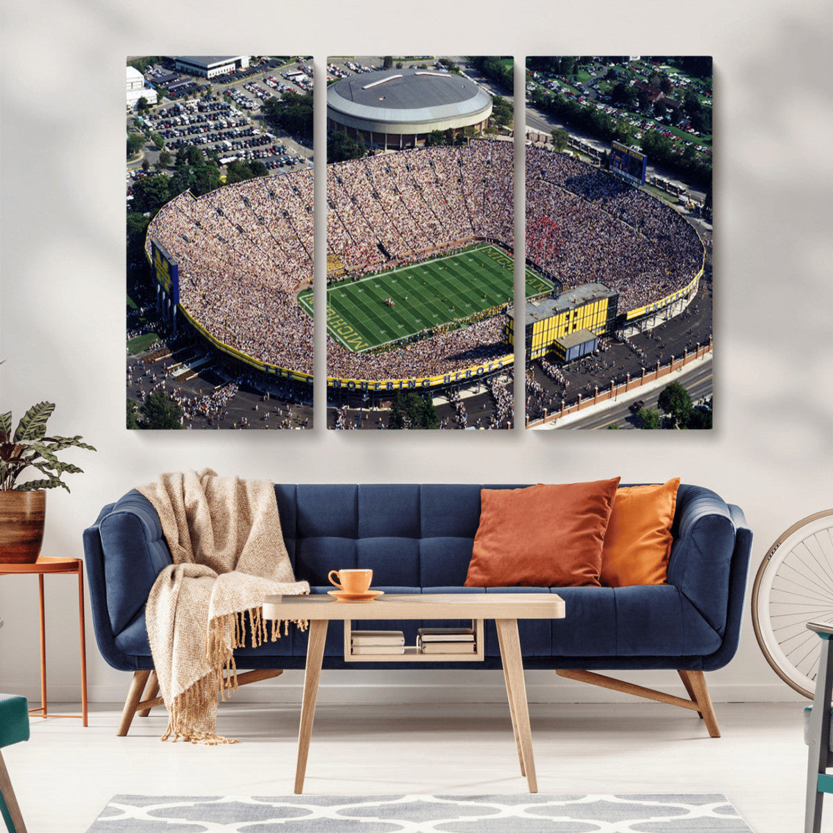 Michigan Wolverines Football Team Print - Ann Arbor Michigan