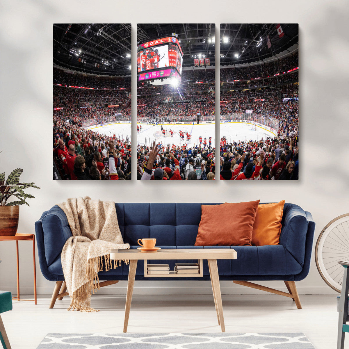 Amerant Bank Arena Wall Art Canvas Print - Basketball Arena