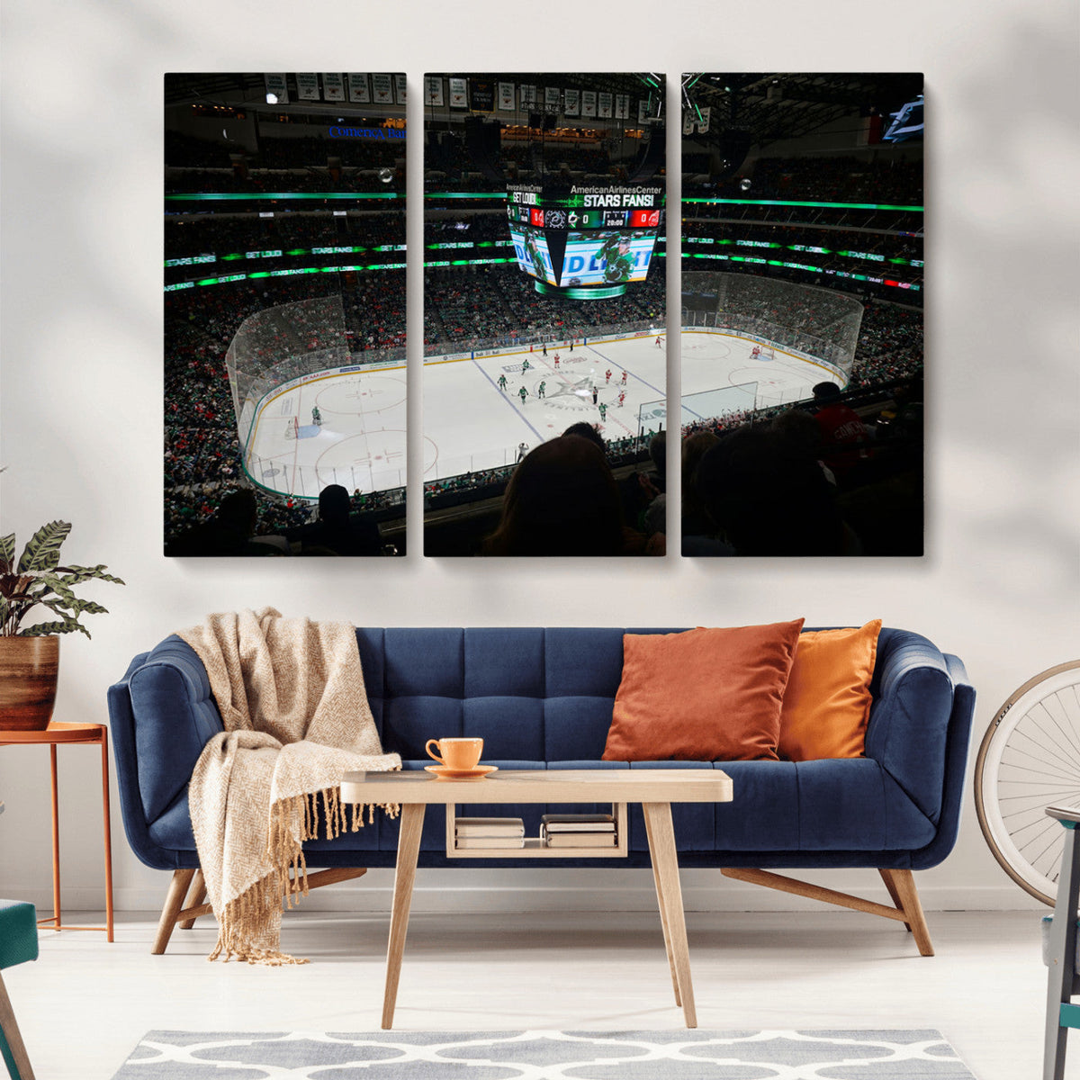 American Airlines Center Dallas Stars Wall Art Canvas Print