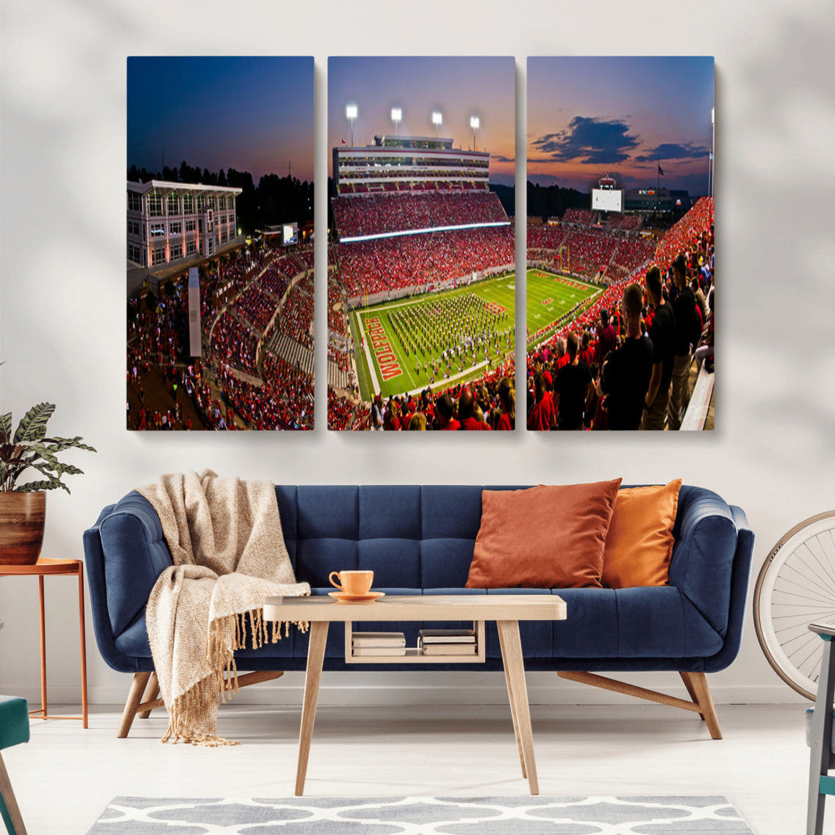 NC State Wolfpack Football Team Print - Raleigh