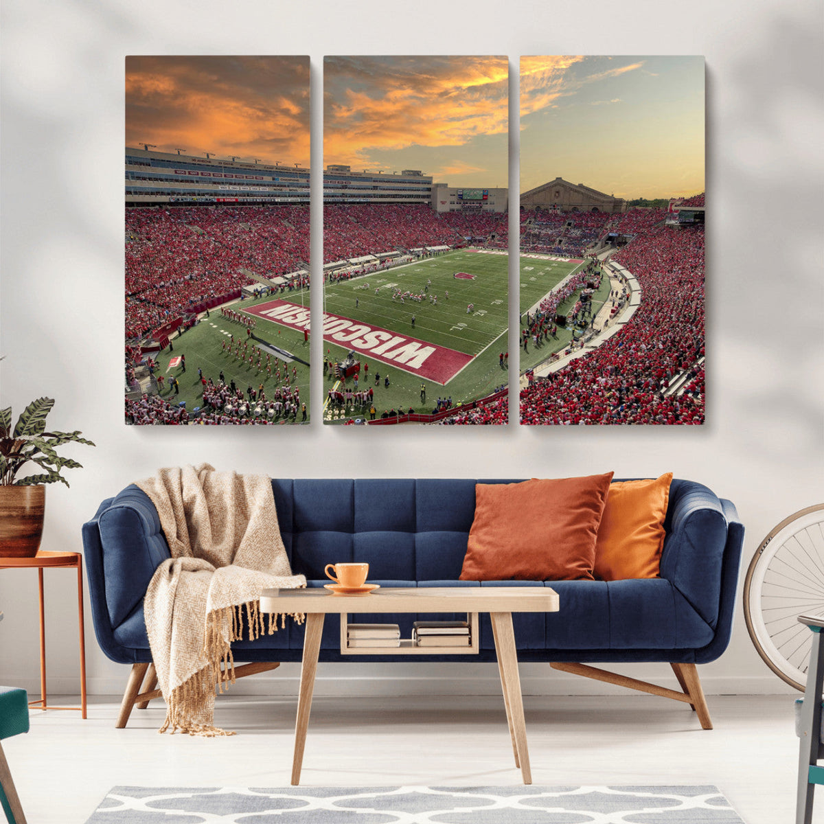 Camp Randall Stadium Wisconsin Badgers Large Wall Art Canvas