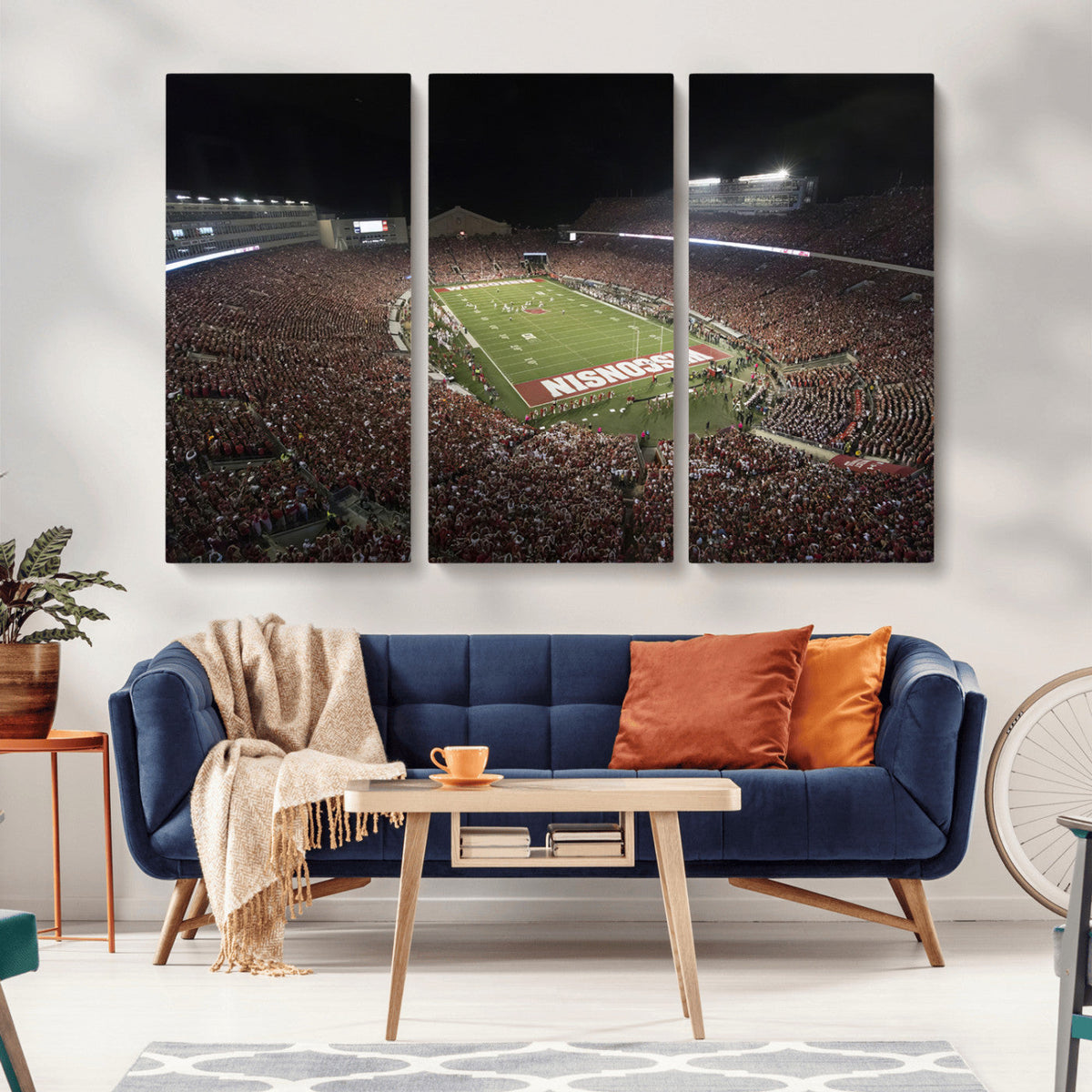 Wisconsin Badgers Football Team Print - Madison Camp Randall