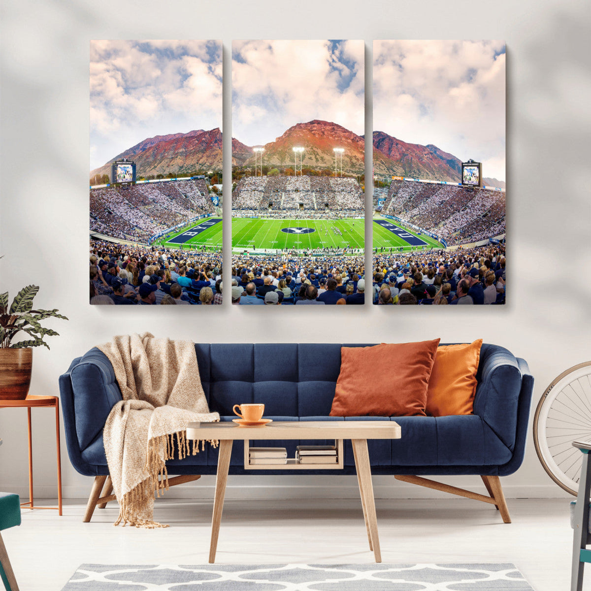 Brigham Young University Cougars Football Team Print - Provo