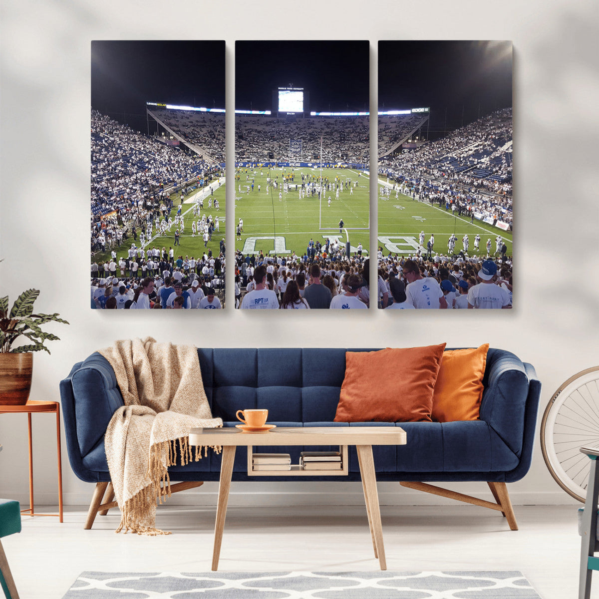 Brigham Young University Cougars Football Print Canvas -