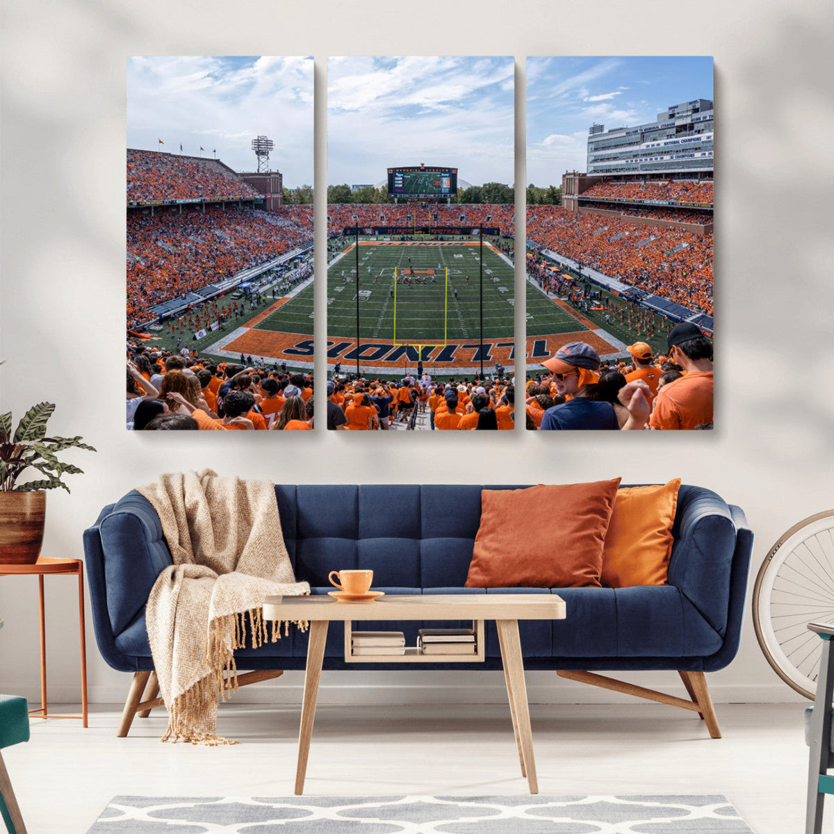 University of Illinois Fighting Illini Football Team Print